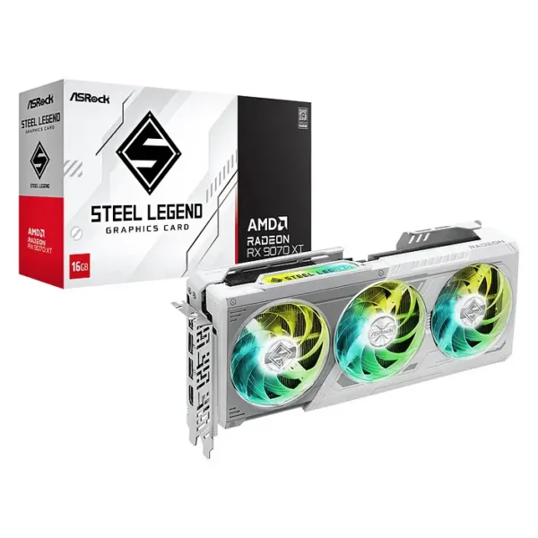 ASRock RX 9070 XT LEGEND ARGB BIANCA X3 16GB